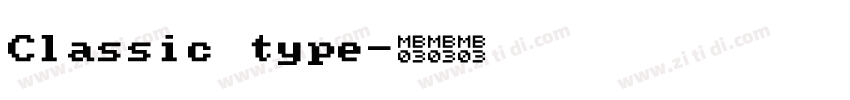 Classic type字体转换